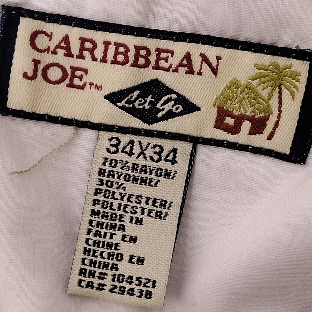 Caribbean Joe 34x34 (33x34.5 Actual) Pleated Dress Pants Khaki Tan Cuffed NWT